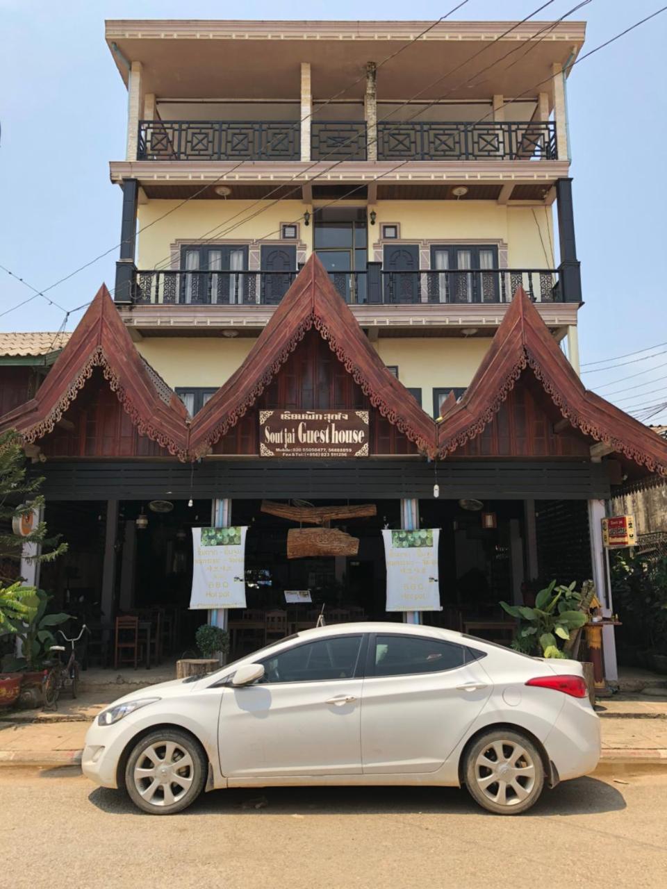 Soutjai Guesthouse & Restaurant Vang Vieng Ngoại thất bức ảnh